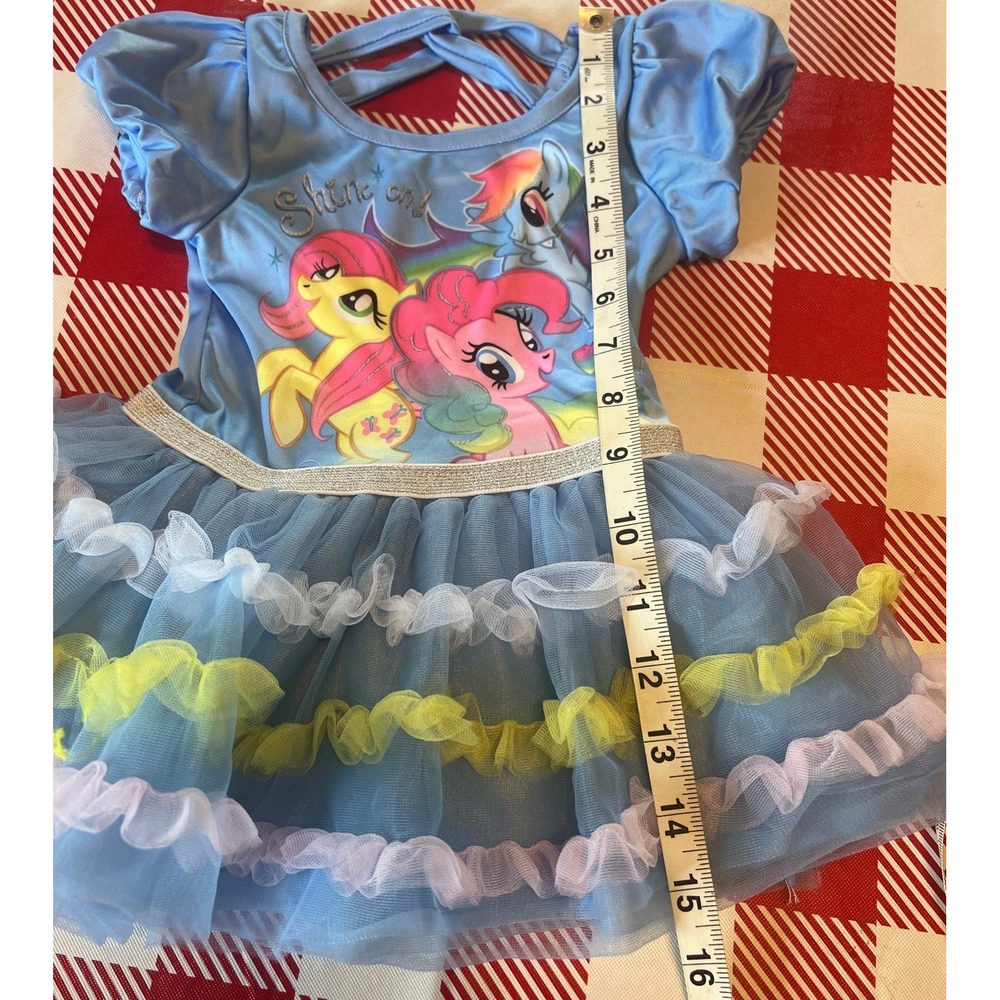 MY LITTLE PONY Tutu Dress 12M  G4 Pinkie Pie Fluttershy Rainbow Dash "Shine On" - Picture 4 of 7